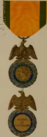 An illustration from Medals of the British navy and how they were won : with a list of those officers, who for their gallant conduct were granted honorary swords and plate by the Committee of the Patriotic Fund (1895)