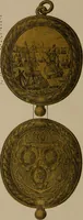 An illustration from Medals of the British navy and how they were won : with a list of those officers, who for their gallant conduct were granted honorary swords and plate by the Committee of the Patriotic Fund (1895)
