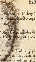 An illustration from Medicae artis principes, post Hippocratem & Galenum. Graeci Latinitate donati, Aretaeus, Ruffus Ephesius, Oribasius, Paulus Aegineta, Aëtius, Alex. Trallianus, Actuarius, Nic. Myrepsus. Latini, Corn. Celsus, Scrib. Largus, Marcell. Empiricus. Aliíque praeterea, quorum unius nomen ignoratur. Index non solùm copiosus, sed etiam ordine artificioso omnia digesta habens. Hippocr. aliquot loci cum Corn. Celsi interpretatione (1567)