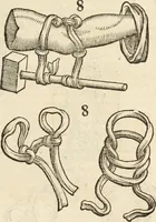An illustration from Medicae artis principes, post Hippocratem & Galenum. Graeci Latinitate donati, Aretaeus, Ruffus Ephesius, Oribasius, Paulus Aegineta, Aëtius, Alex. Trallianus, Actuarius, Nic. Myrepsus. Latini, Corn. Celsus, Scrib. Largus, Marcell. Empiricus. Aliíque praeterea, quorum unius nomen ignoratur. Index non solùm copiosus, sed etiam ordine artificioso omnia digesta habens. Hippocr. aliquot loci cum Corn. Celsi interpretatione (1567)