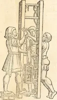 An illustration from Medicae artis principes, post Hippocratem & Galenum. Graeci Latinitate donati, Aretaeus, Ruffus Ephesius, Oribasius, Paulus Aegineta, Aëtius, Alex. Trallianus, Actuarius, Nic. Myrepsus. Latini, Corn. Celsus, Scrib. Largus, Marcell. Empiricus. Aliíque praeterea, quorum unius nomen ignoratur. Index non solùm copiosus, sed etiam ordine artificioso omnia digesta habens. Hippocr. aliquot loci cum Corn. Celsi interpretatione (1567)