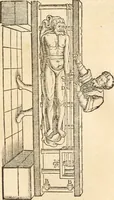 An illustration from Medicae artis principes, post Hippocratem & Galenum. Graeci Latinitate donati, Aretaeus, Ruffus Ephesius, Oribasius, Paulus Aegineta, Aëtius, Alex. Trallianus, Actuarius, Nic. Myrepsus. Latini, Corn. Celsus, Scrib. Largus, Marcell. Empiricus. Aliíque praeterea, quorum unius nomen ignoratur. Index non solùm copiosus, sed etiam ordine artificioso omnia digesta habens. Hippocr. aliquot loci cum Corn. Celsi interpretatione (1567)