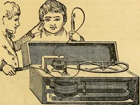 An illustration from The medical application of electricity (1860)