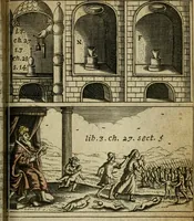 An illustration from Medicina practica, or, Practical physick : containing the way of curing the more eminent and usual diseases happening to humane bodies ... : whereunto is annexed, 1. The preparation of the praecipiolum of Paracelsus; 2. The key of Helmont and Lully; 3. The opening of Sol and Luna (1692)