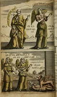 An illustration from Medicina practica, or, Practical physick : containing the way of curing the more eminent and usual diseases happening to humane bodies ... : whereunto is annexed, 1. The preparation of the praecipiolum of Paracelsus; 2. The key of Helmont and Lully; 3. The opening of Sol and Luna (1692)