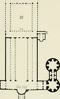 An illustration from Medieval architecture, its origins and development, with lists of monuments and bibliographies (1912)