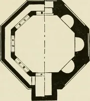 An illustration from Medieval architecture, its origins and development, with lists of monuments and bibliographies (1912)