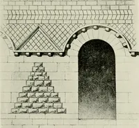 An illustration from Medieval architecture, its origins and development, with lists of monuments and bibliographies (1912)