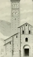 An illustration from Medieval architecture, its origins and development, with lists of monuments and bibliographies (1912)