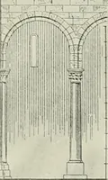 An illustration from Medieval architecture, its origins and development, with lists of monuments and bibliographies (1912)