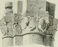 An illustration from Medieval architecture, its origins and development, with lists of monuments and bibliographies (1912)