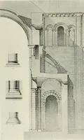 An illustration from Medieval architecture, its origins and development, with lists of monuments and bibliographies (1912)