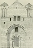 An illustration from Medieval architecture, its origins and development, with lists of monuments and bibliographies (1912)