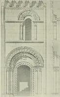 An illustration from Medieval architecture, its origins and development, with lists of monuments and bibliographies (1912)