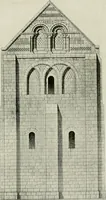 An illustration from Medieval architecture, its origins and development, with lists of monuments and bibliographies (1912)