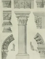 An illustration from Medieval architecture, its origins and development, with lists of monuments and bibliographies (1912)