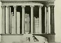 An illustration from Medieval architecture, its origins and development, with lists of monuments and bibliographies (1912)