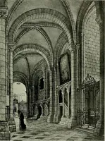 An illustration from Medieval architecture, its origins and development, with lists of monuments and bibliographies (1912)