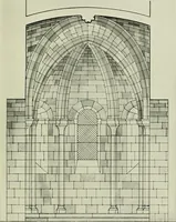 An illustration from Medieval architecture, its origins and development, with lists of monuments and bibliographies (1912)