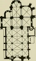 An illustration from Medieval architecture, its origins and development, with lists of monuments and bibliographies (1912)