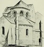 An illustration from Medieval architecture, its origins and development, with lists of monuments and bibliographies (1912)