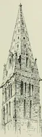 An illustration from Medieval architecture, its origins and development, with lists of monuments and bibliographies (1912)