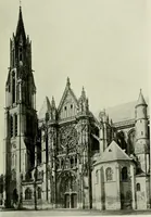An illustration from Medieval architecture, its origins and development, with lists of monuments and bibliographies (1912)