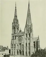 An illustration from Medieval architecture, its origins and development, with lists of monuments and bibliographies (1912)