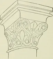 An illustration from Medieval architecture, its origins and development, with lists of monuments and bibliographies (1912)