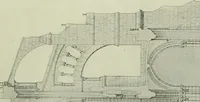 An illustration from Medieval architecture, its origins and development, with lists of monuments and bibliographies (1912)