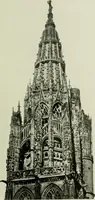 An illustration from Medieval architecture, its origins and development, with lists of monuments and bibliographies (1912)