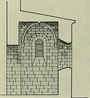An illustration from Medieval architecture, its origins and development, with lists of monuments and bibliographies (1912)
