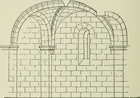 An illustration from Medieval architecture, its origins and development, with lists of monuments and bibliographies (1912)