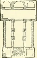 An illustration from Medieval architecture, its origins and development, with lists of monuments and bibliographies (1909)
