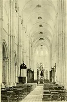 An illustration from Medieval architecture, its origins and development, with lists of monuments and bibliographies (1909)