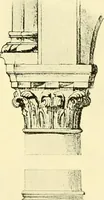 An illustration from Medieval architecture, its origins and development, with lists of monuments and bibliographies (1909)