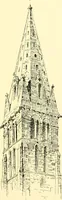 An illustration from Medieval architecture, its origins and development, with lists of monuments and bibliographies (1909)