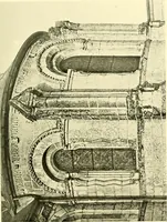 An illustration from Medieval architecture, its origins and development, with lists of monuments and bibliographies (1909)