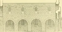 An illustration from Medieval architecture, its origins and development, with lists of monuments and bibliographies (1909)