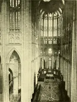 An illustration from Medieval architecture, its origins and development, with lists of monuments and bibliographies (1909)