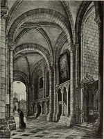 An illustration from Medieval architecture; its origins and development : with lists of monuments and bibliographies (1909)