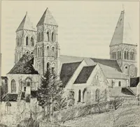 An illustration from Medieval architecture; its origins and development : with lists of monuments and bibliographies (1909)