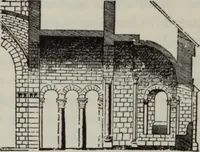 An illustration from Medieval architecture; its origins and development : with lists of monuments and bibliographies (1909)