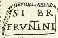 An illustration from Mediolanenses antiquitates ex urbis paroecijs collectae : ichnographicis ispsarum tabulis, recentibus rerum memorijs, varijs ecclesiasticis ritibus auctę et illustratę (1625)