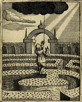 An illustration from Meditationes emblematicæ de restaurata pace Germaniæ. : Sinnebilder von dem widergebrachten teutschen Frieden, kürtzlich erklärt (1649)