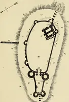 An illustration from Mediæval military architecture in England (1884)