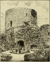 An illustration from Mediæval military architecture in England (1884)
