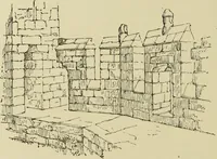 An illustration from Mediæval military architecture in England (1884)