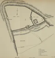 An illustration from Mediæval military architecture in England (1884)