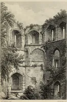 An illustration from Mediæval military architecture in England (1884)